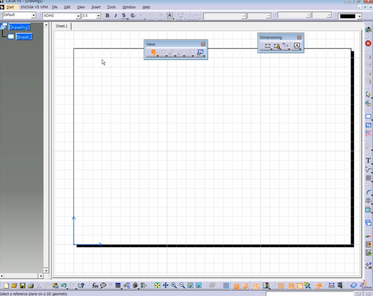 CATIA V5(Part 6) Drafting Workbench